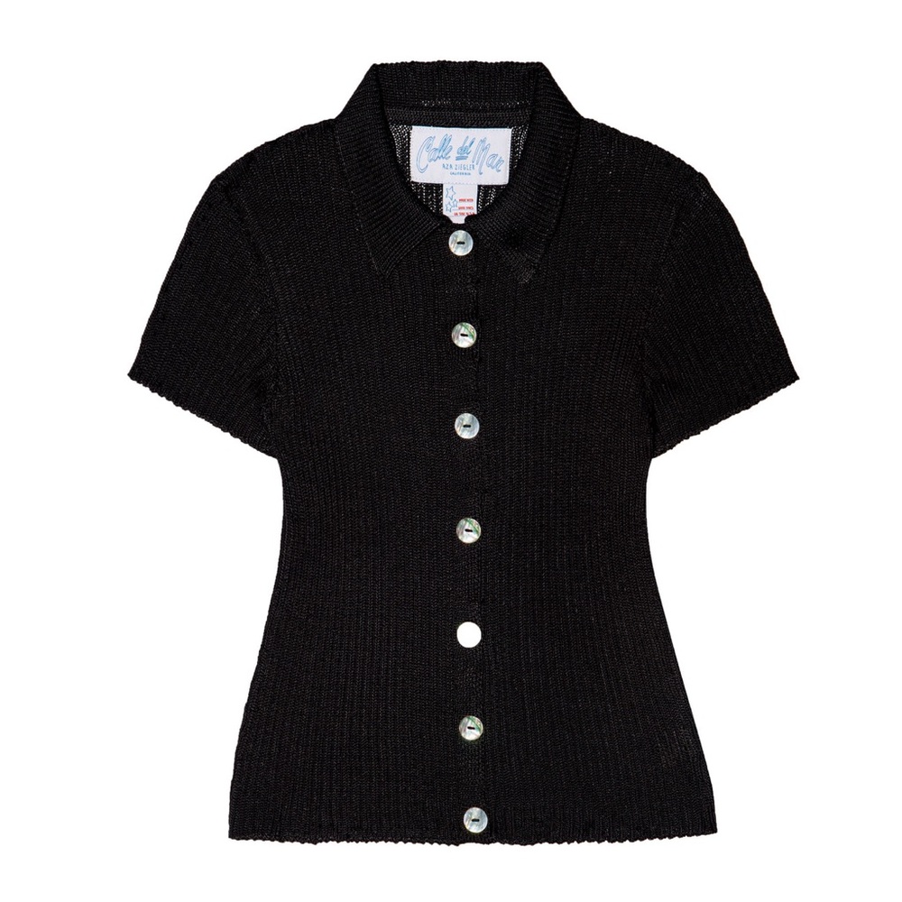 Calle Del Mar Short Sleeve Cardigan - Size Small - Picture 6 of 6